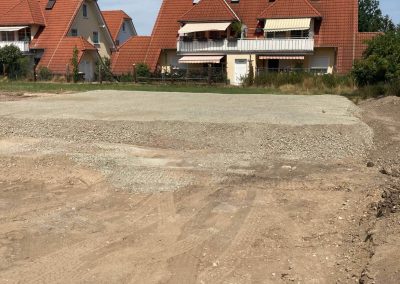 Baustelle in Köhra. Baufortschritt