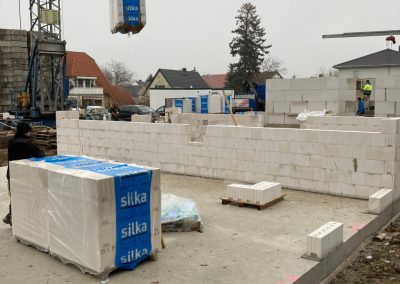 Baustelle in Köhra. Baufortschritt 01.12.2022